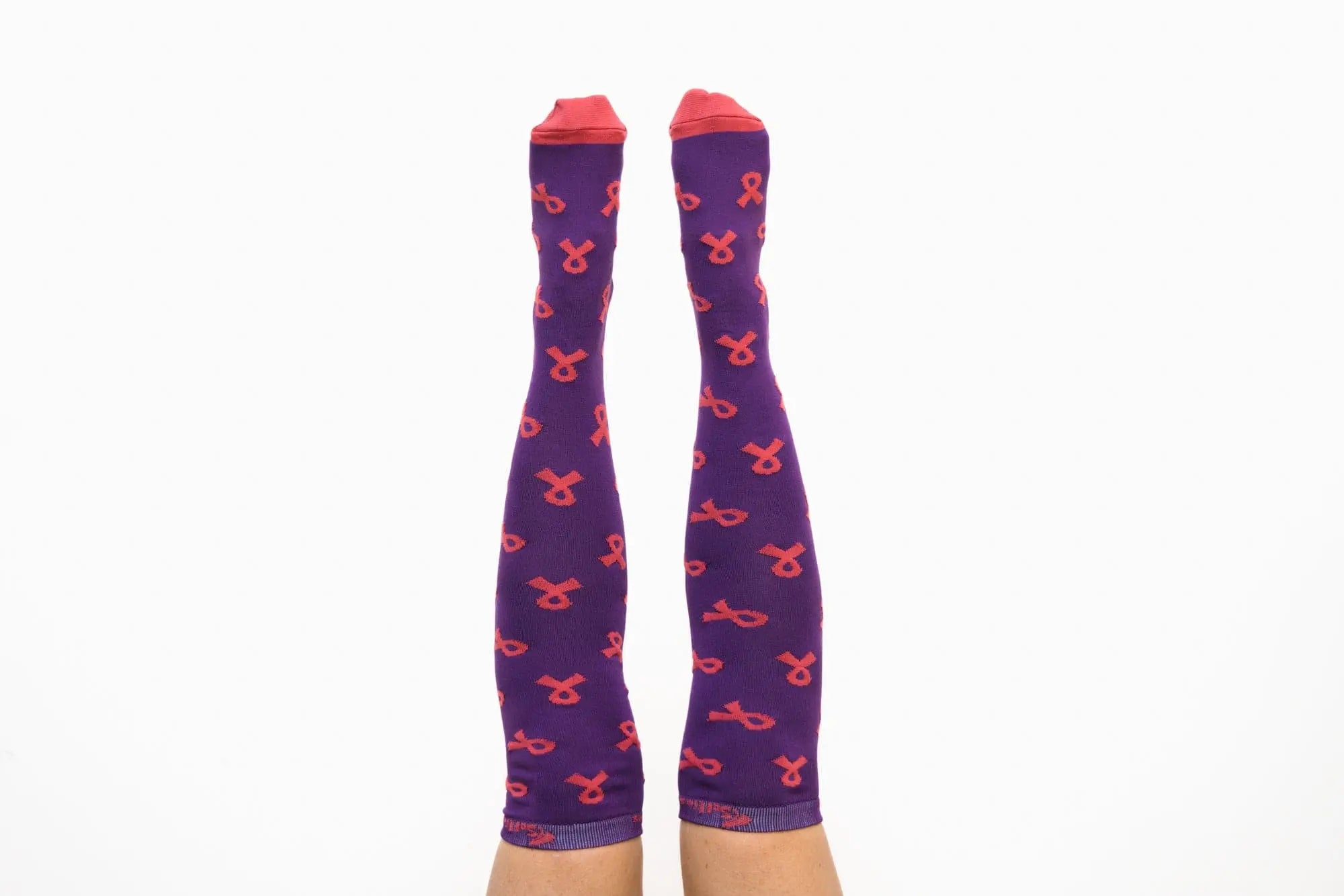 Softies Women's Fashion Pink Breast Cancer Ribbon Nursing Socks PBCS01 - City Workwear